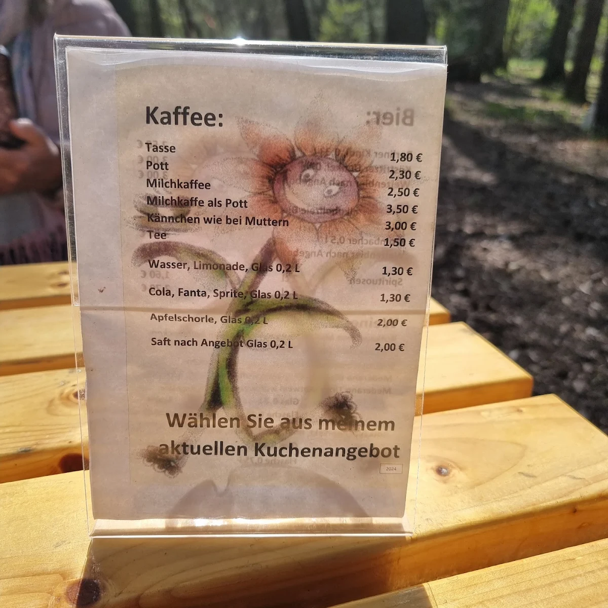 Speisekarte, Ihre Blümerin - Regina Herfert