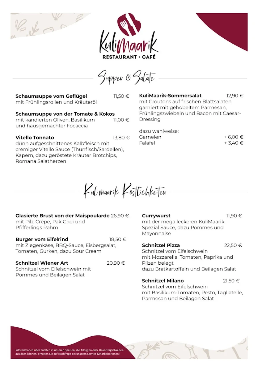 Speisekarte photo 1