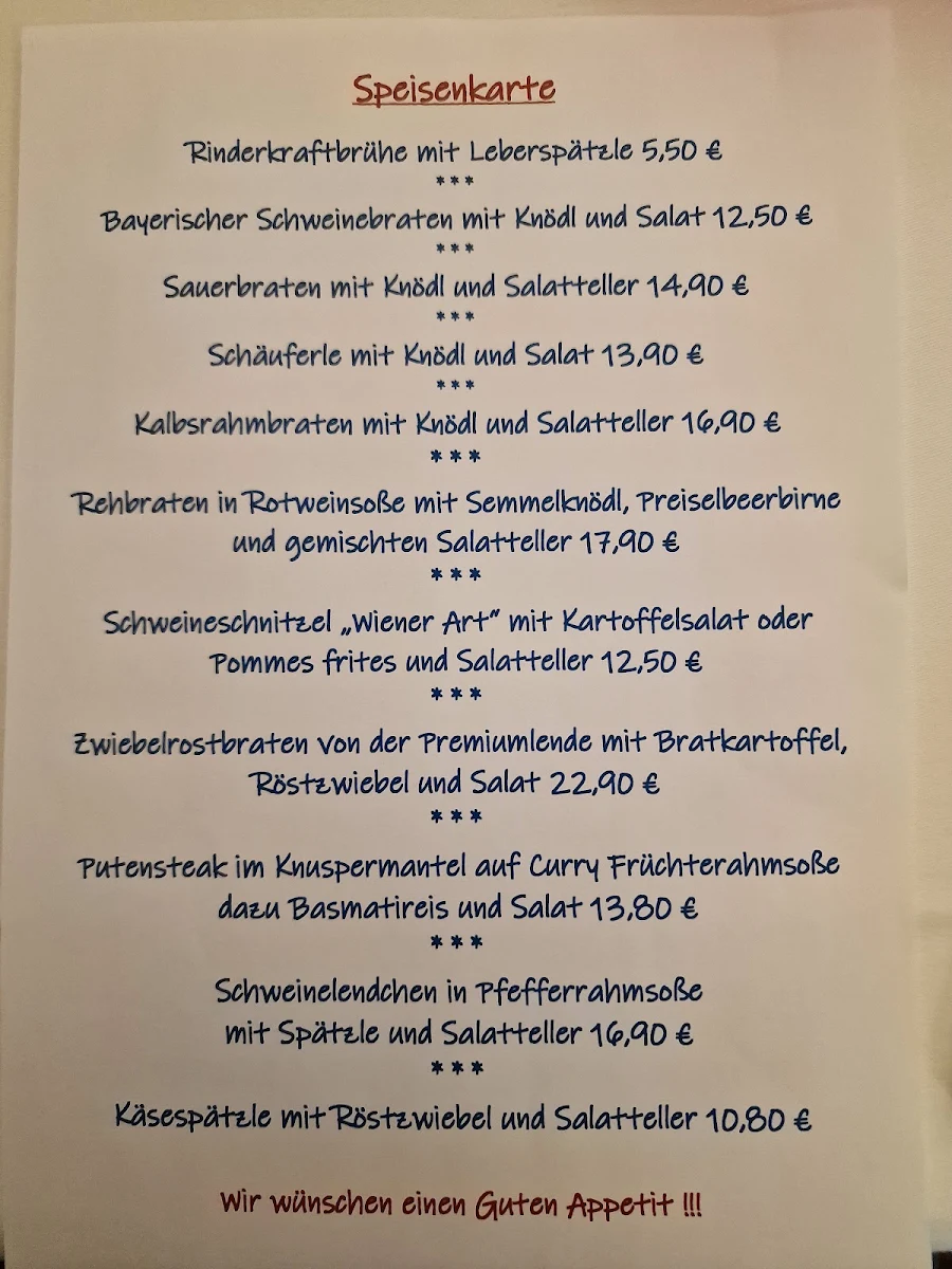 Speisekarte photo 3