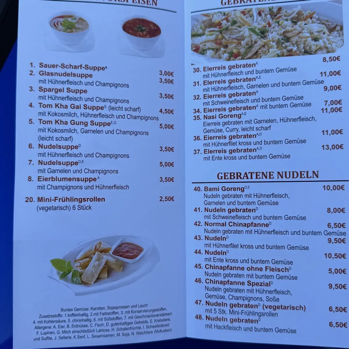 Speisekarte photo 1