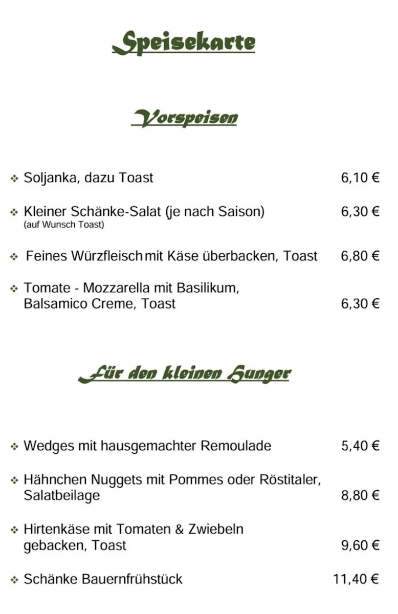 Speisekarte photo 3