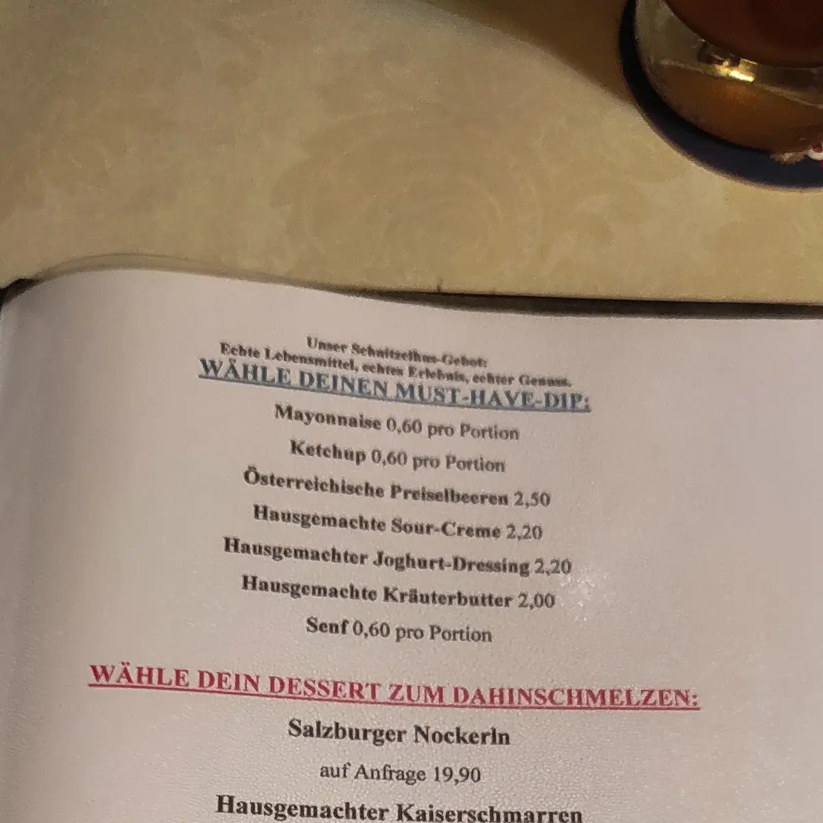 Speisekarte photo 3