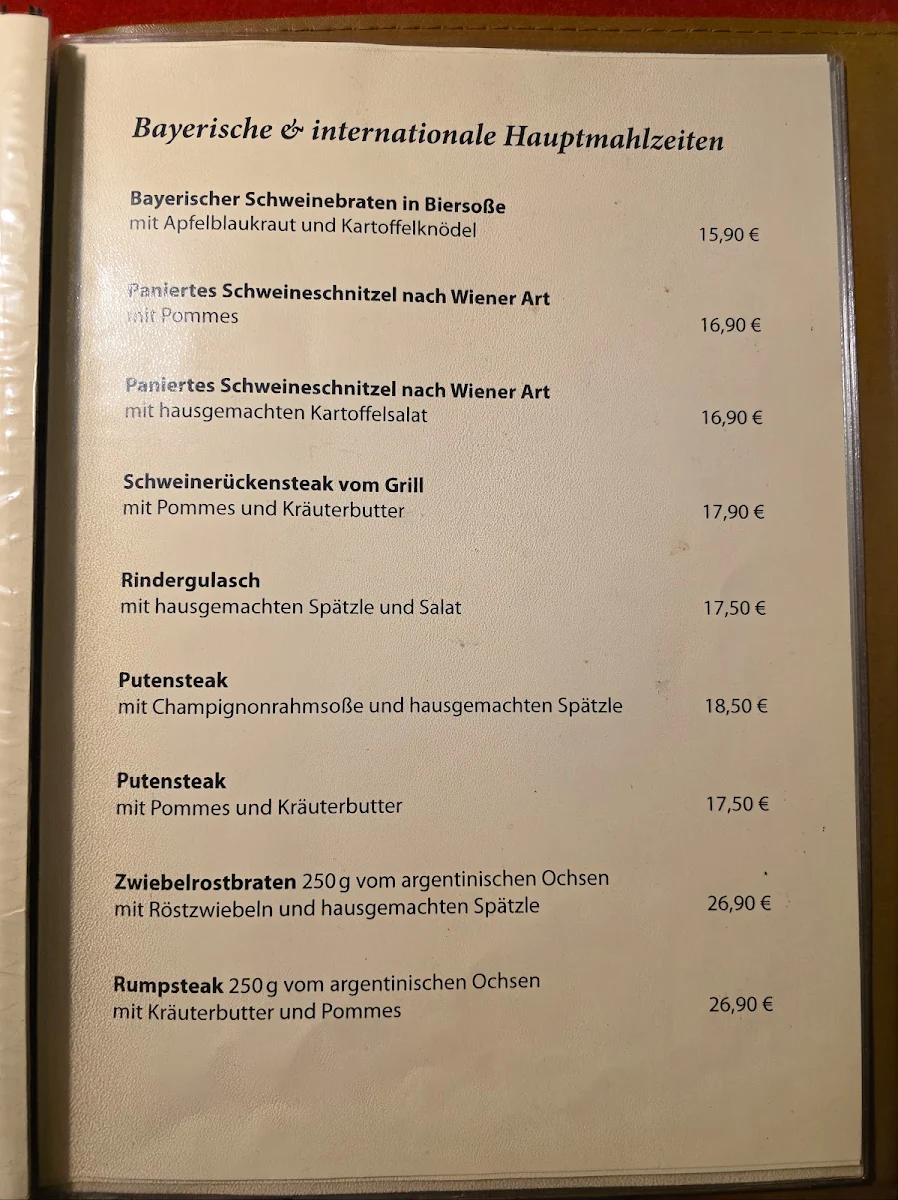 Speisekarte photo 1