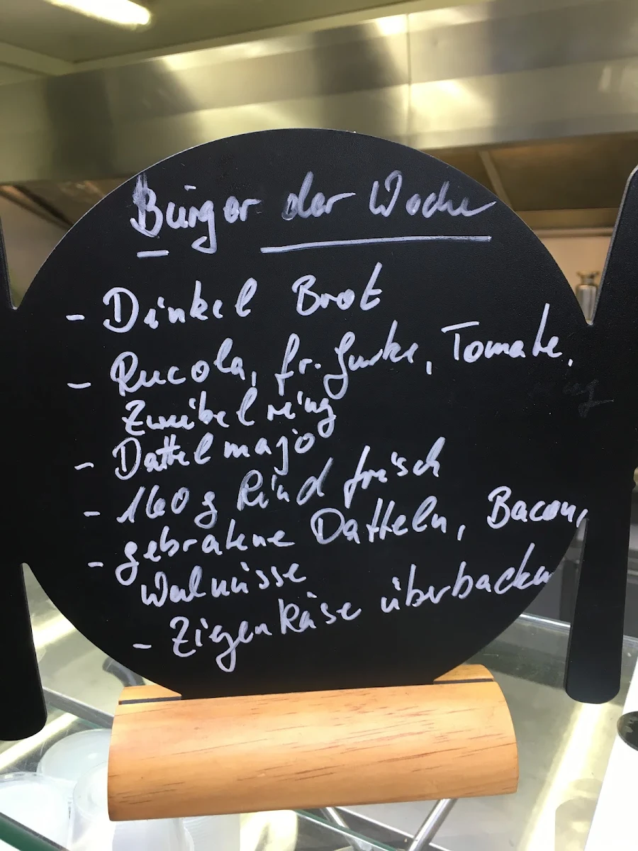 Speisekarte, Burger Culinarium