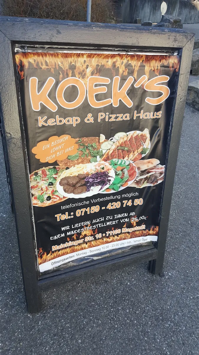 Speisekarte, Magstadter Kebaphaus