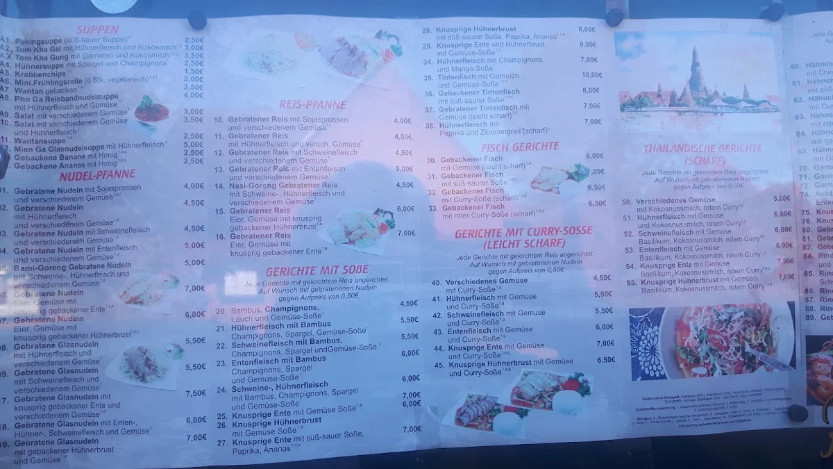 Speisekarte, China Bistro