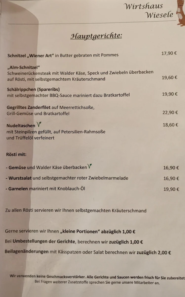 Speisekarte photo 1