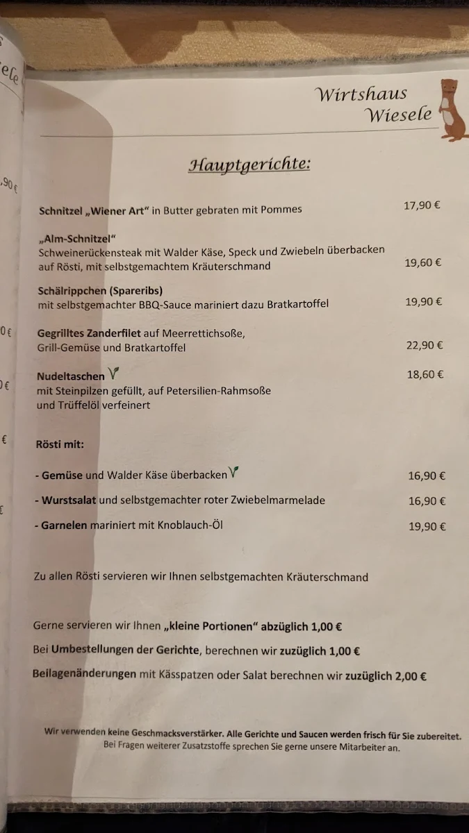 Speisekarte photo 2