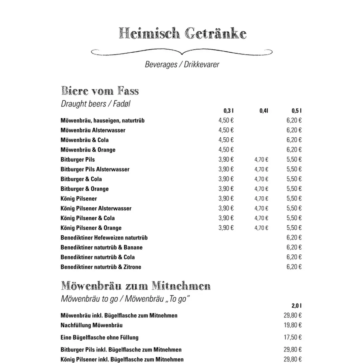 Speisekarte photo 3