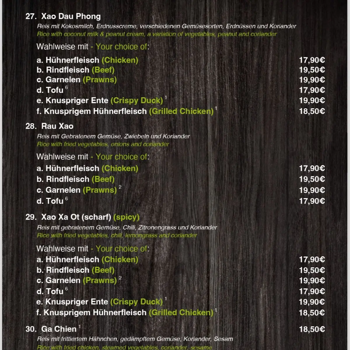 Speisekarte photo 6