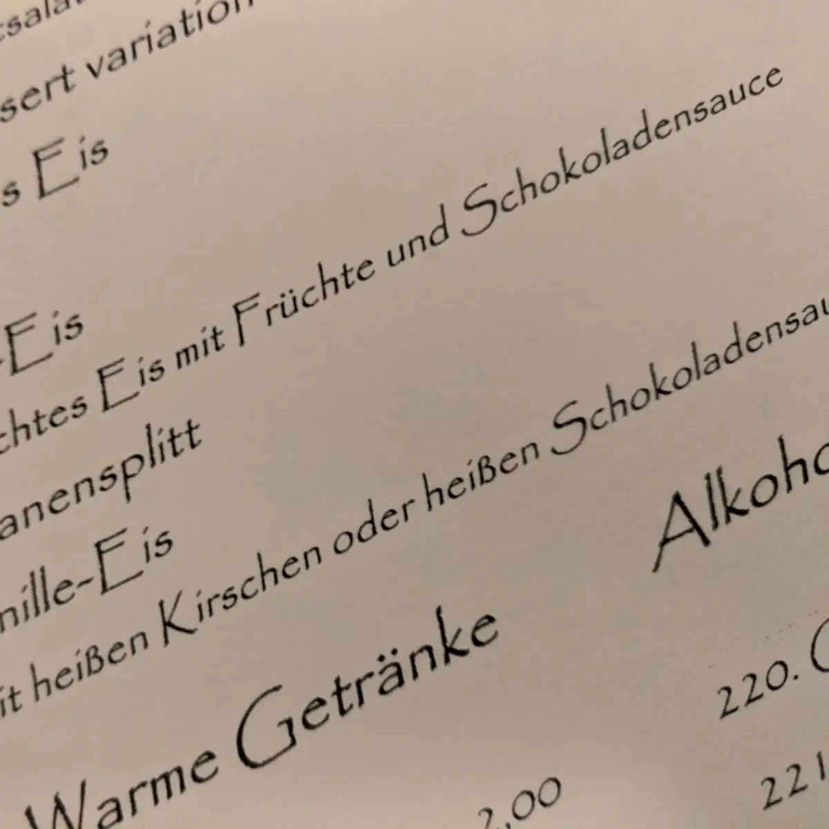 Speisekarte photo 2