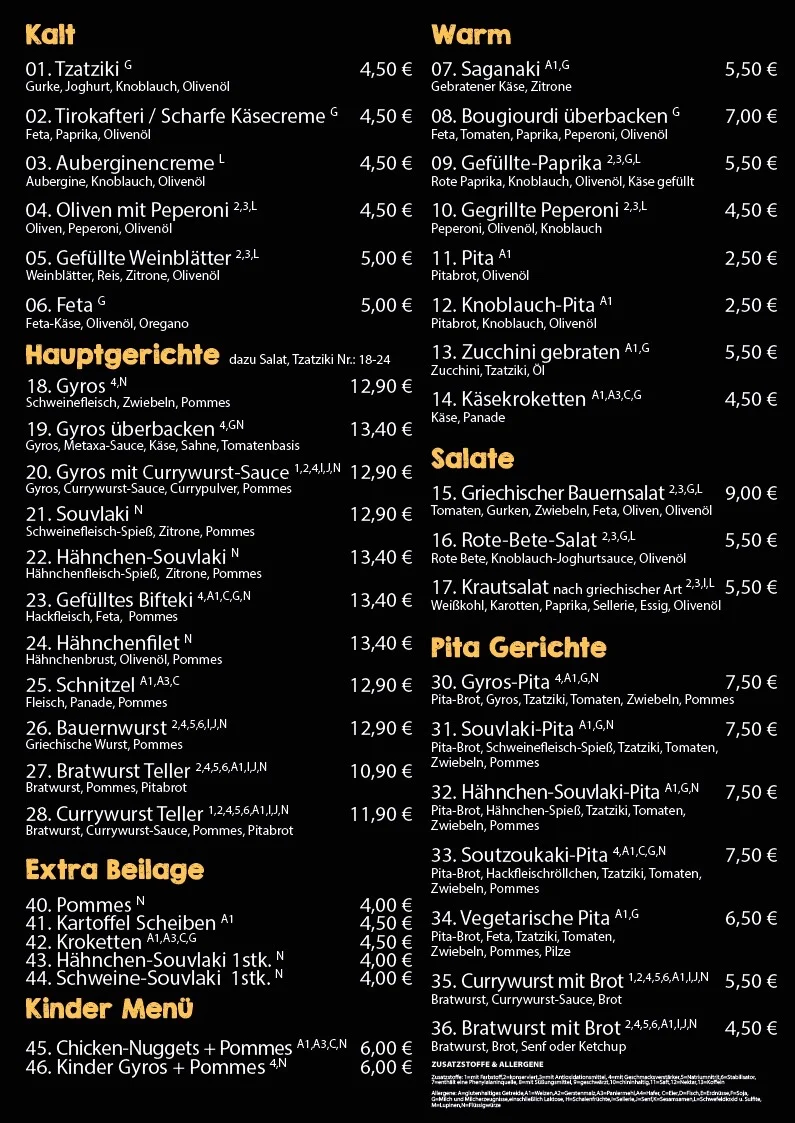 Speisekarte photo 1