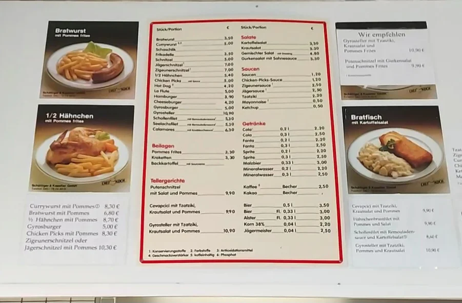 Speisekarte photo 2