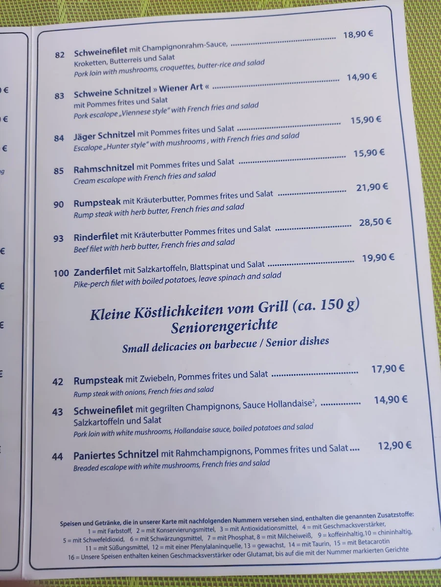 Speisekarte photo 2