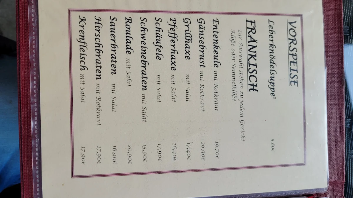 Speisekarte photo 1