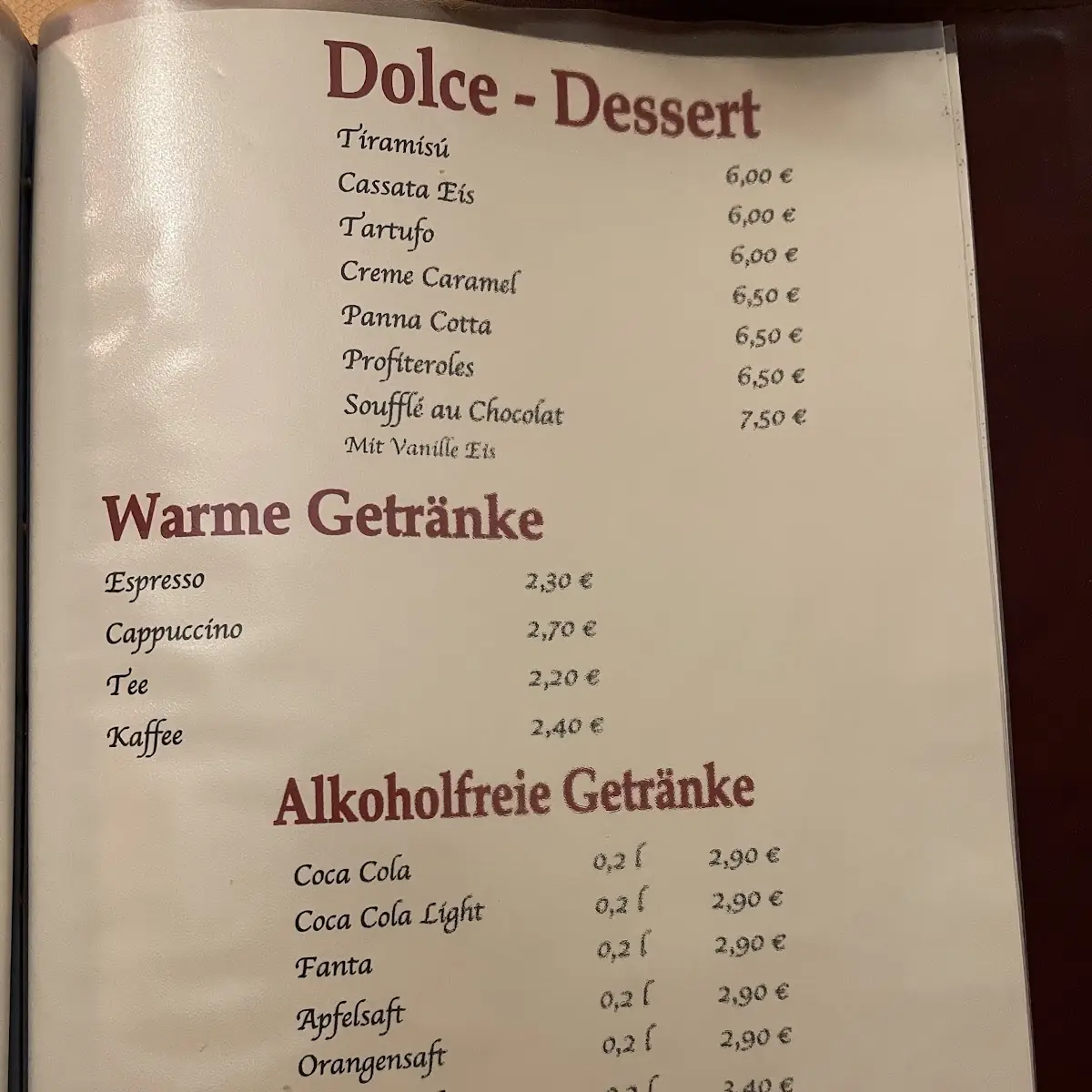 Speisekarte photo 5