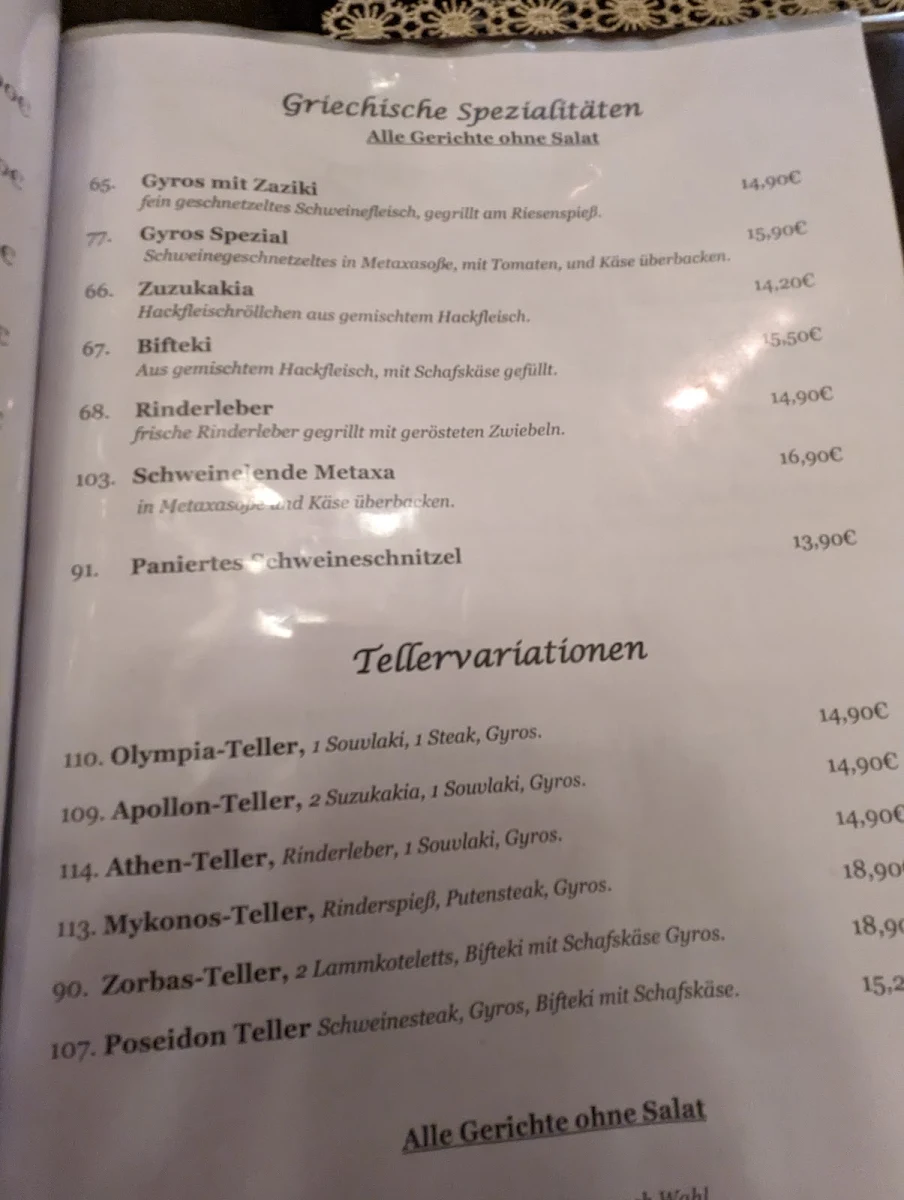 Speisekarte photo 5