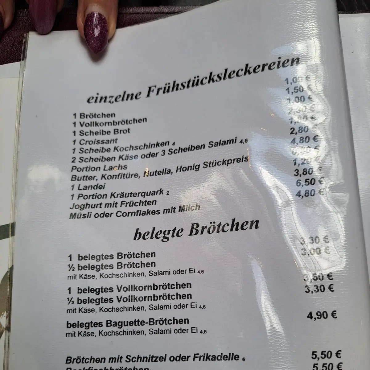 Speisekarte photo 1