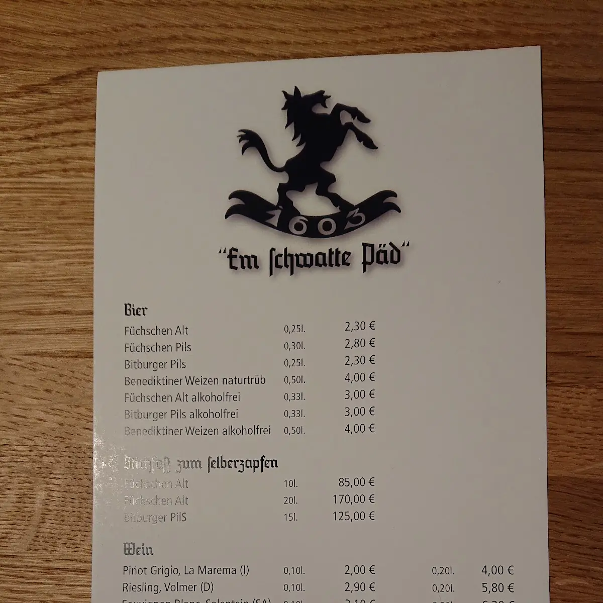 Speisekarte photo 3