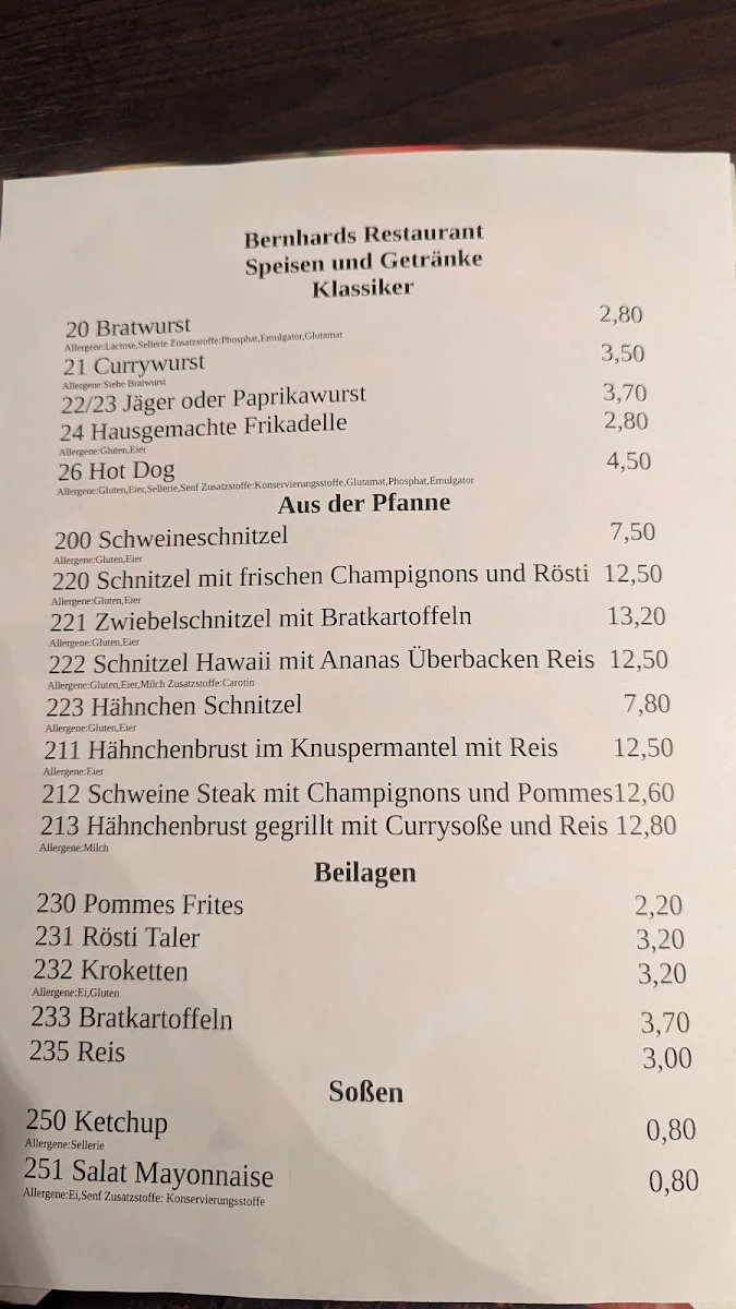 Speisekarte photo 1