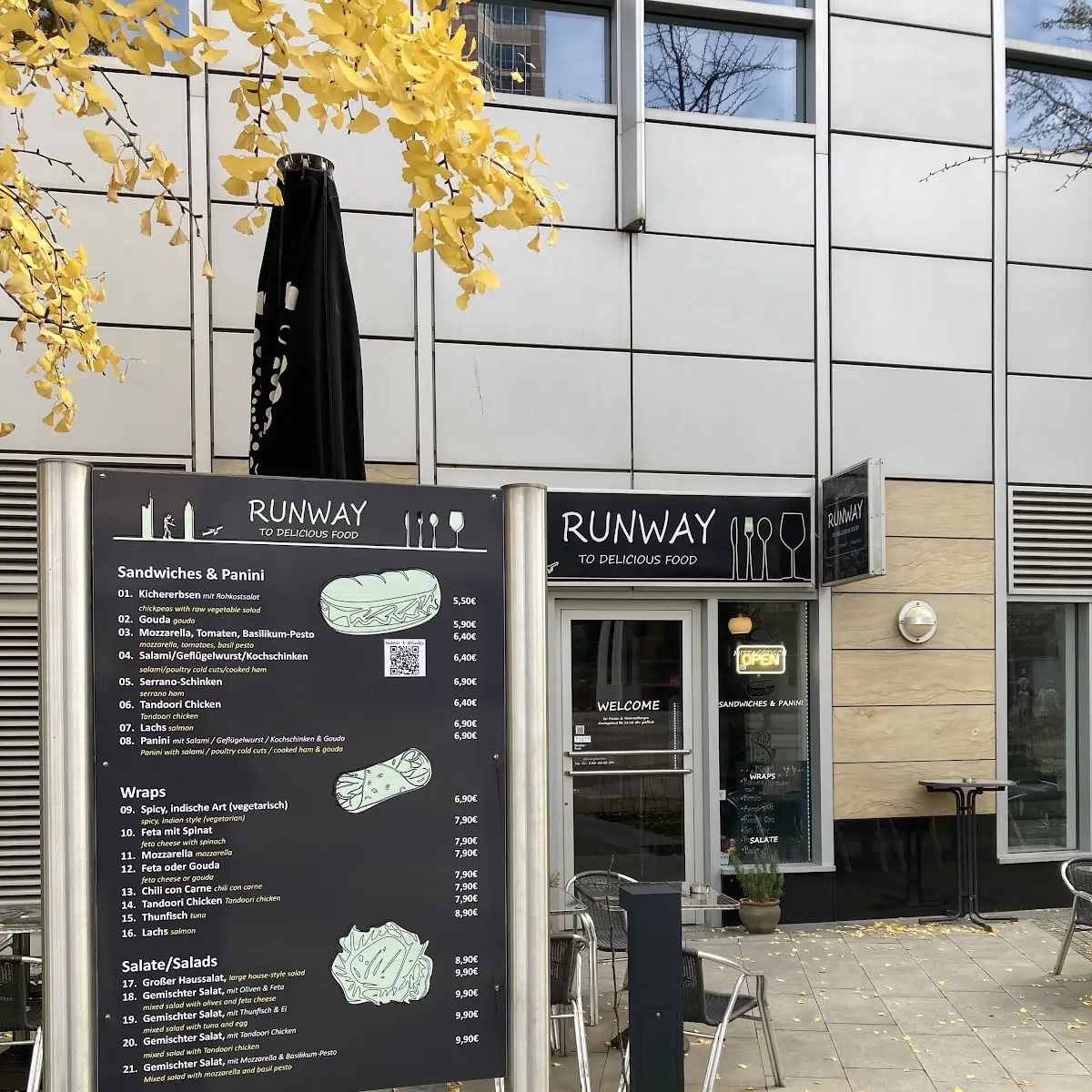 Speisekarte, Runway Sandwiches