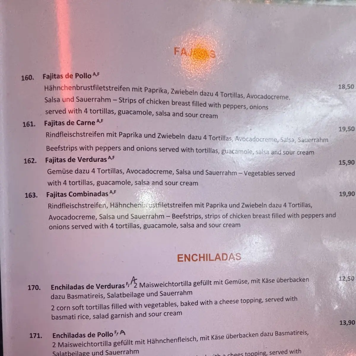 Speisekarte photo 2