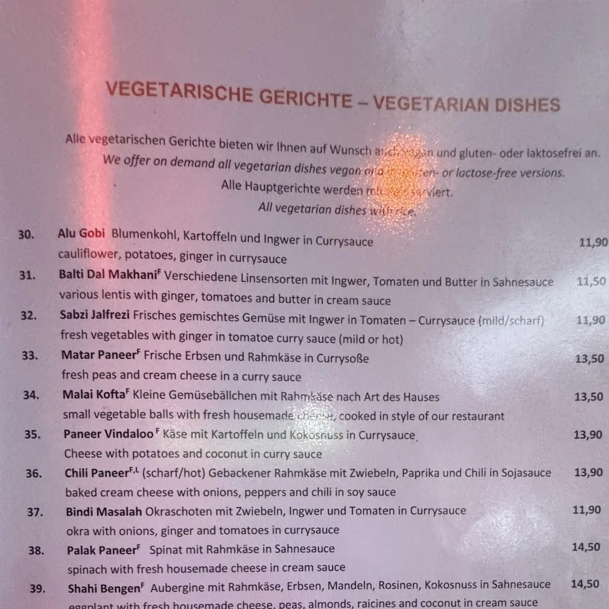 Speisekarte photo 3