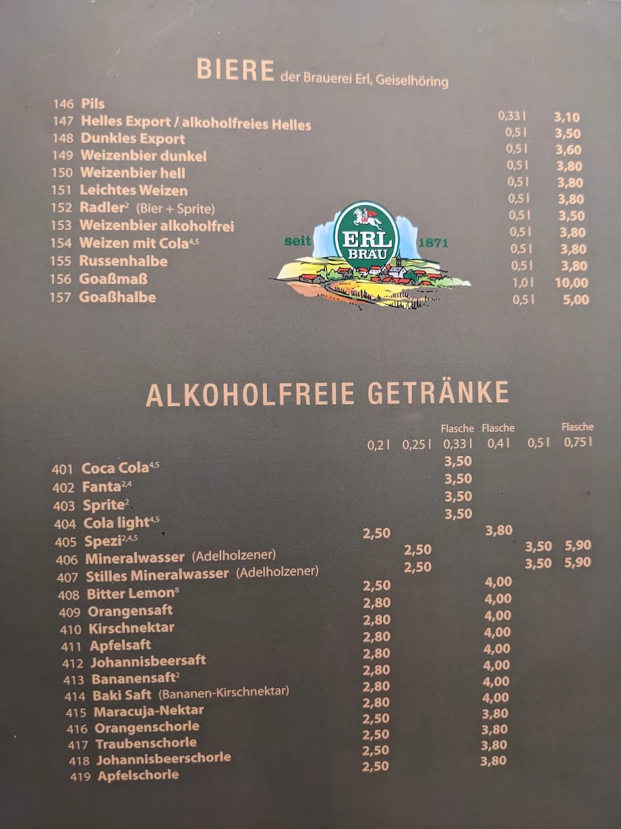 Speisekarte, Hotel -Taverne Korfu