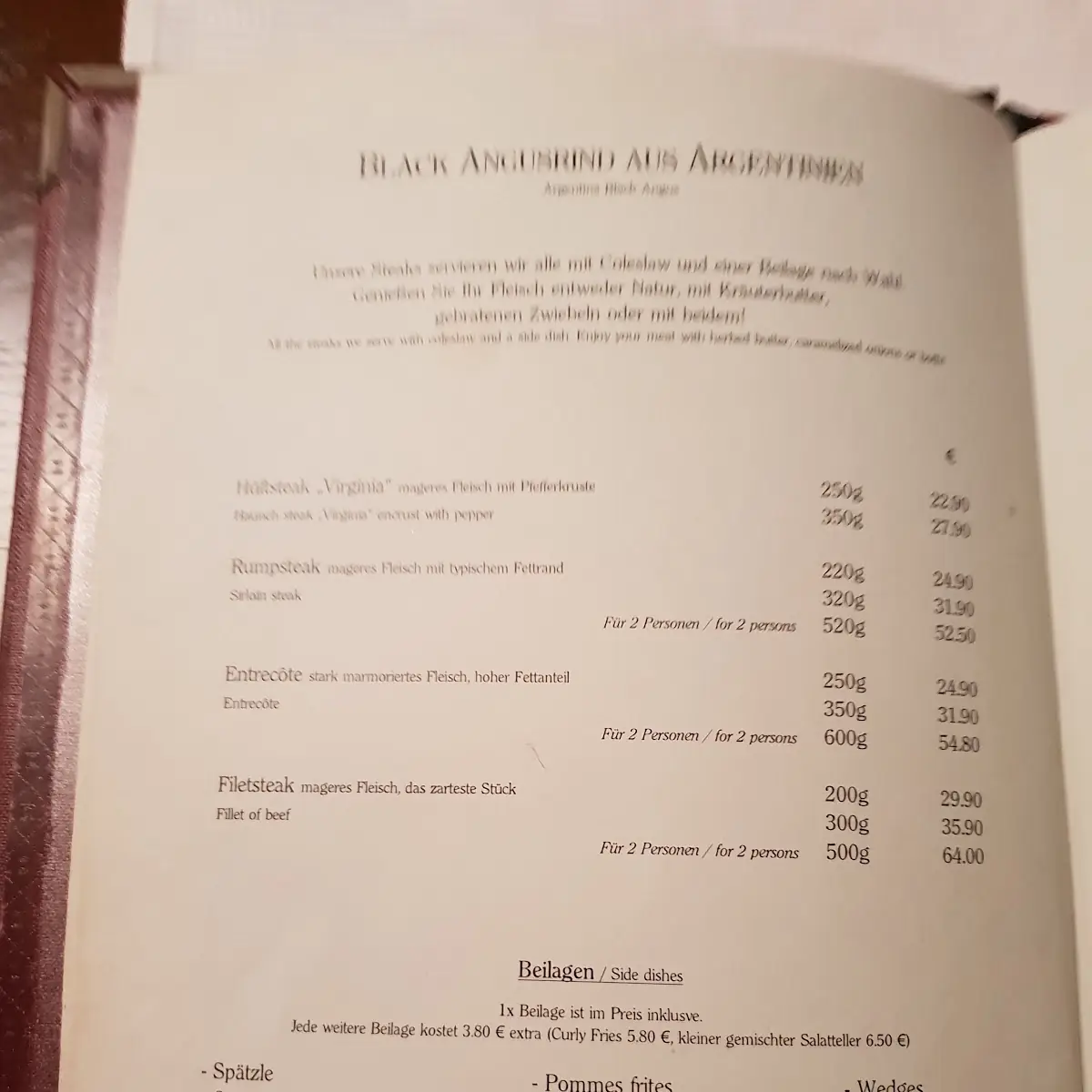 Speisekarte photo 3