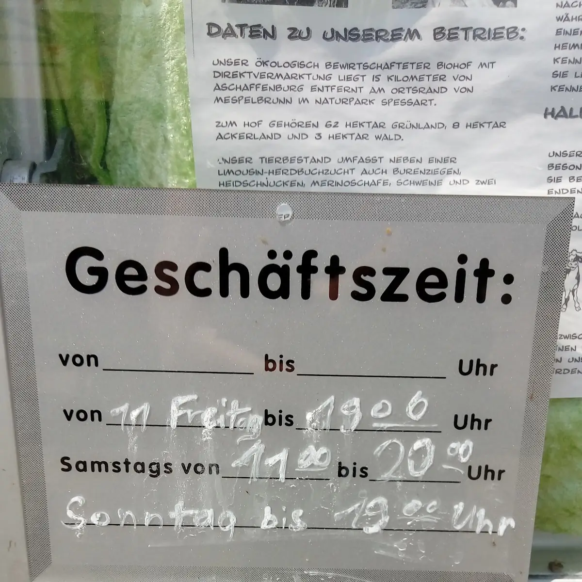 Speisekarte, Zum Limousinhof - Wolfgang Fäth