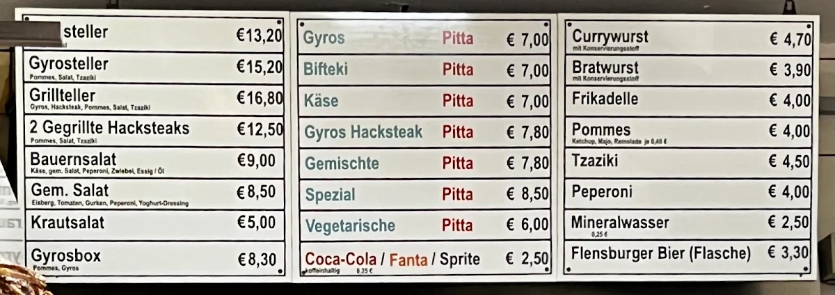 Speisekarte photo 1
