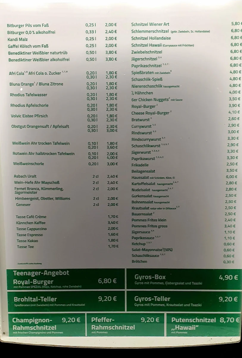 Speisekarte photo 2