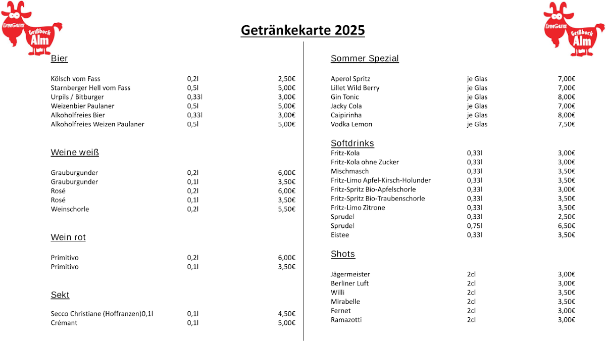Speisekarte photo 1