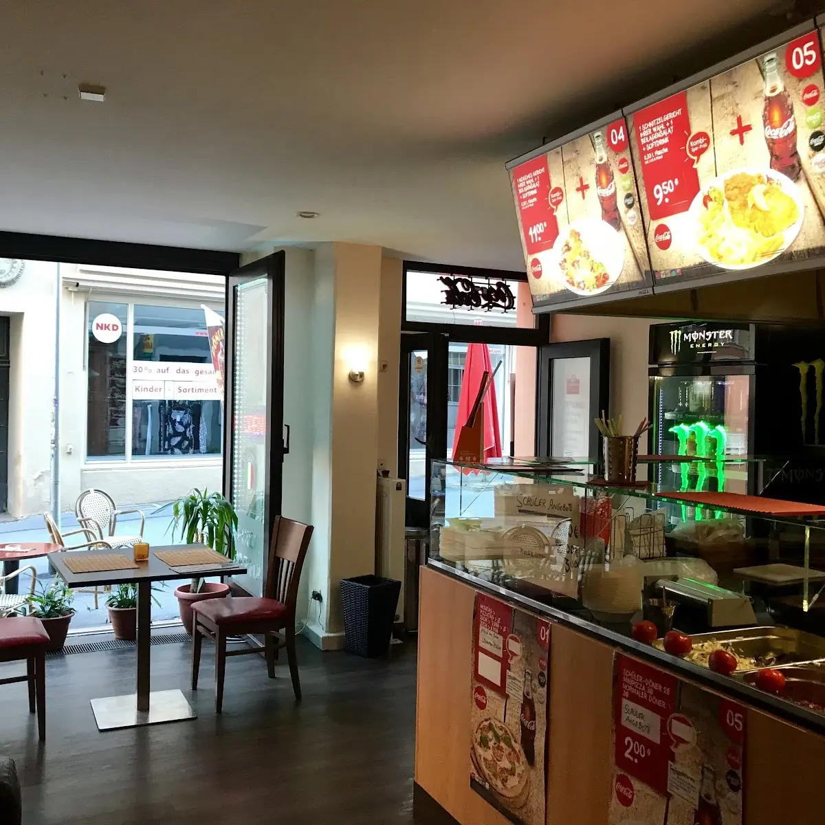Atmosphäre, Pizzeria bella italia