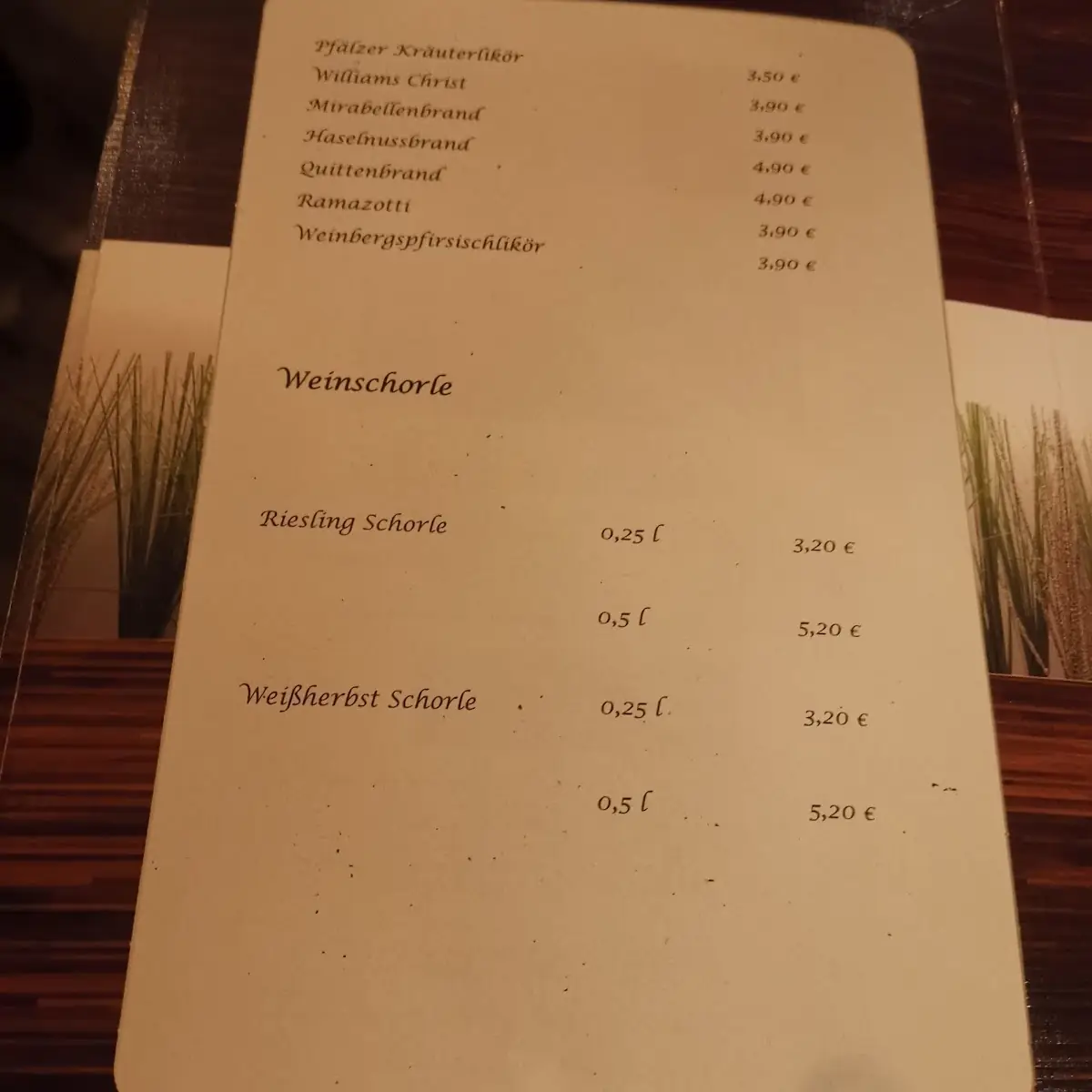 Speisekarte photo 9