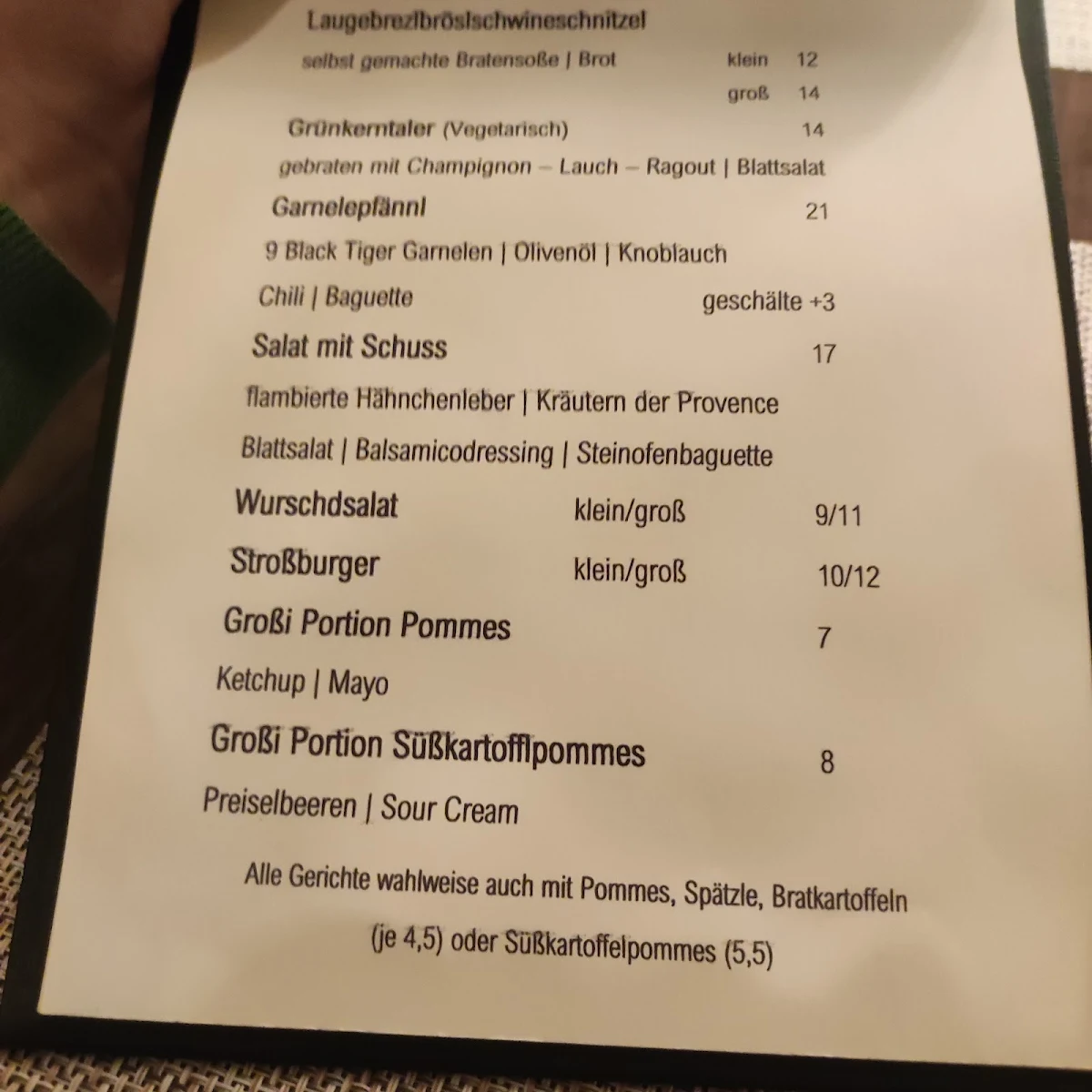 Speisekarte photo 1