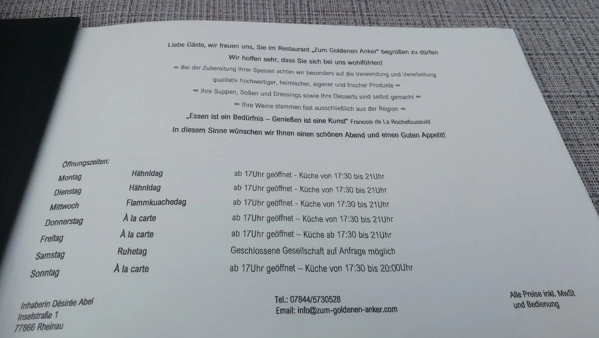 Speisekarte photo 5