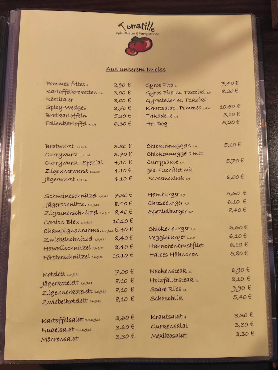Speisekarte photo 1