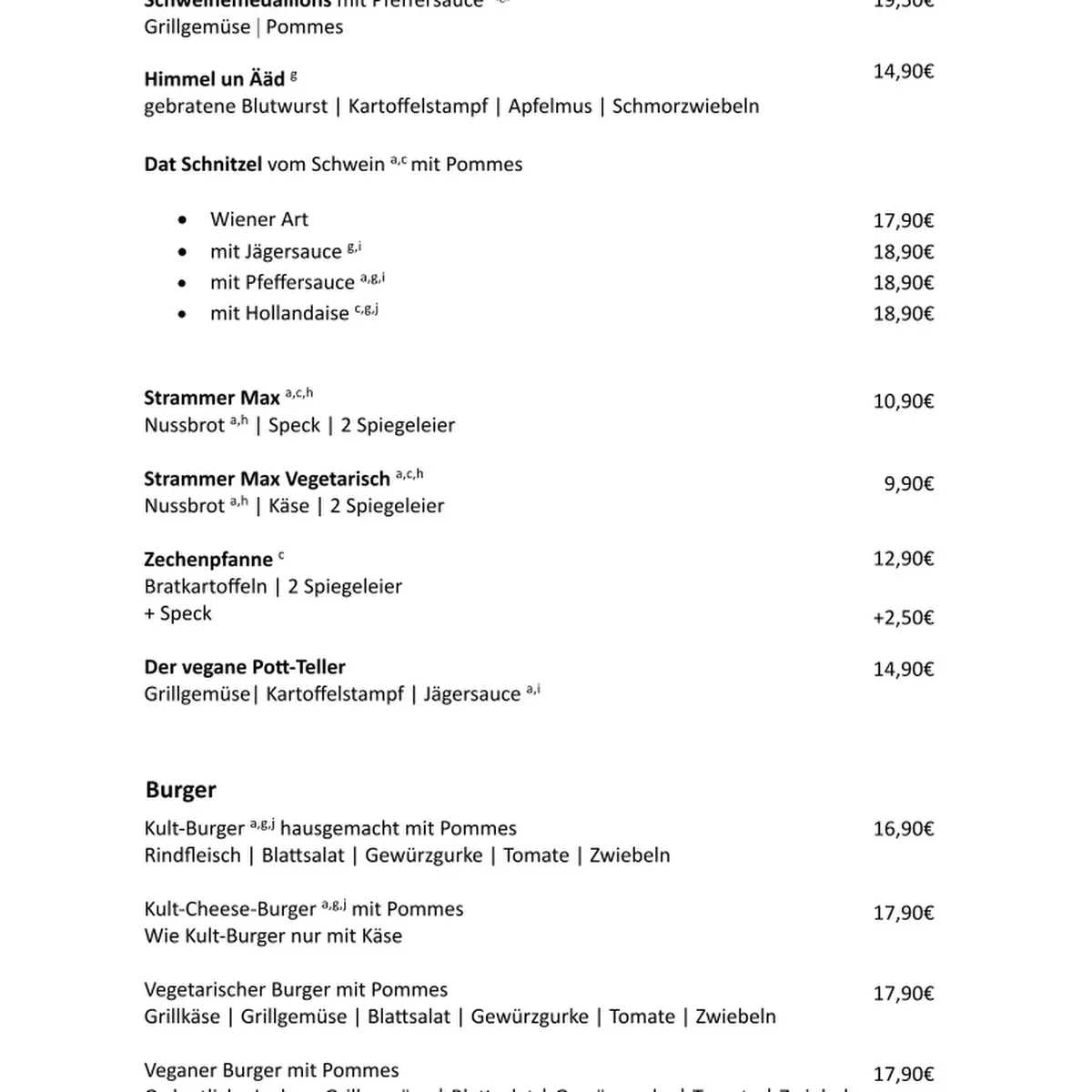 Speisekarte photo 1