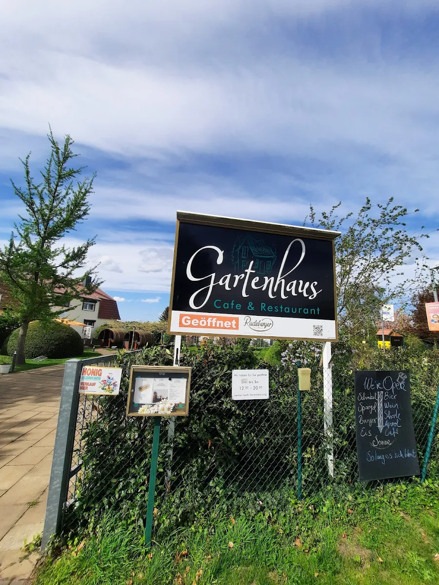 Speisekarte, Gartenhaus - Café & Restaurant