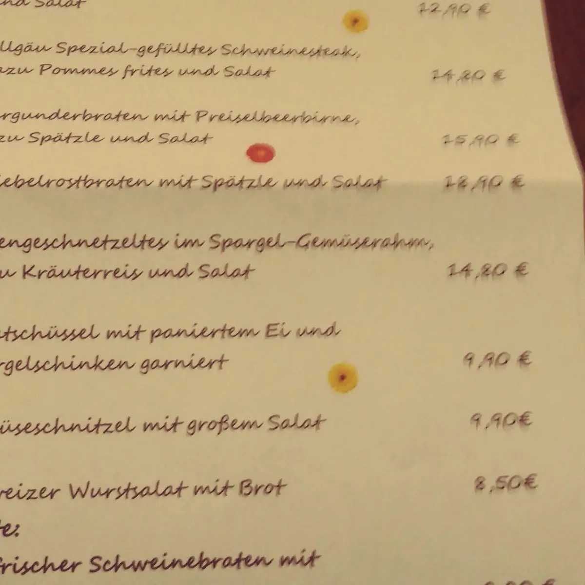 Speisekarte photo 1