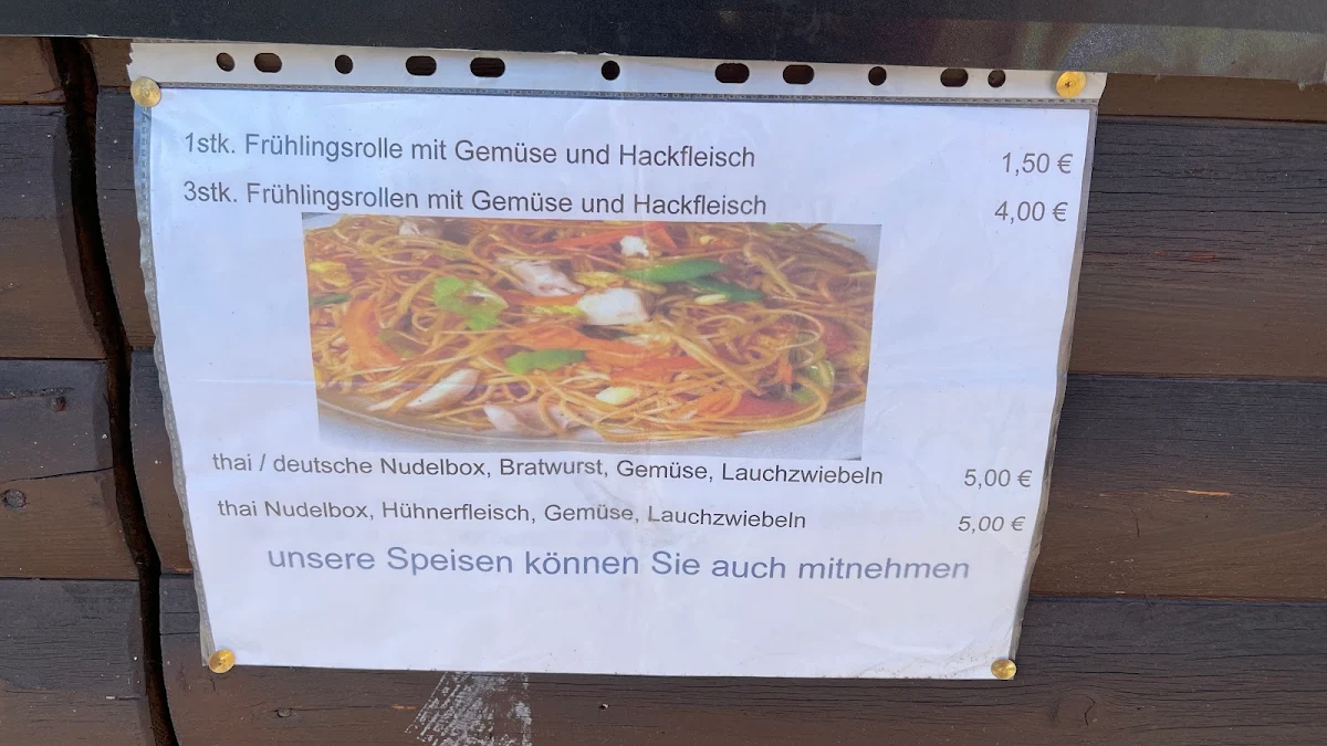 Speisekarte, Treffpunkt Imbiss - Bratwurst