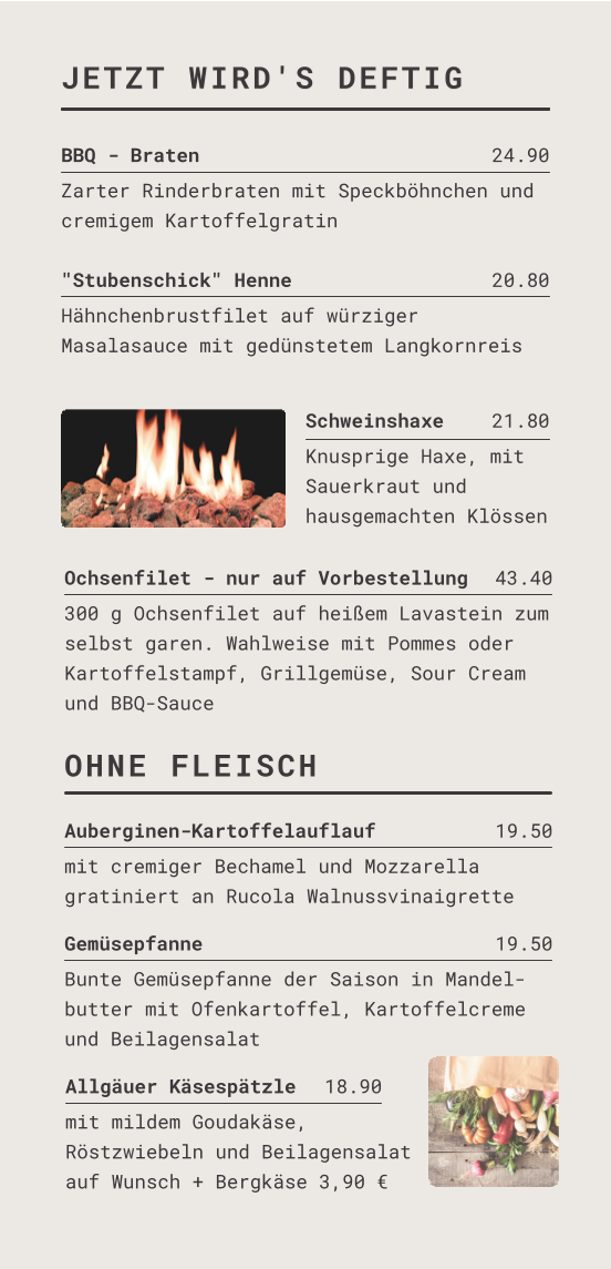 Speisekarte photo 3