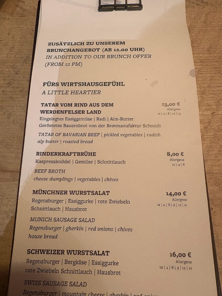 Speisekarte photo 2