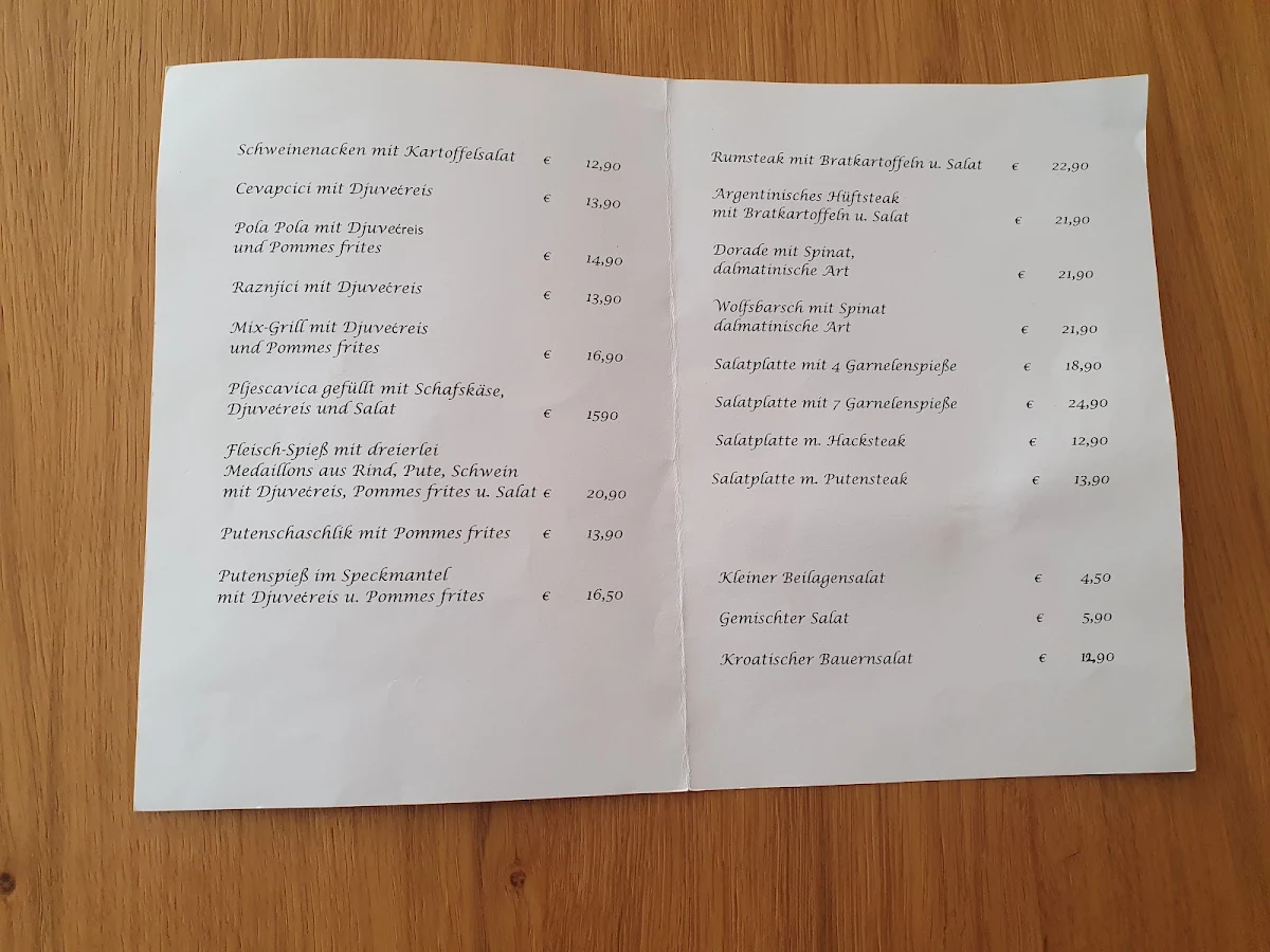 Speisekarte photo 2