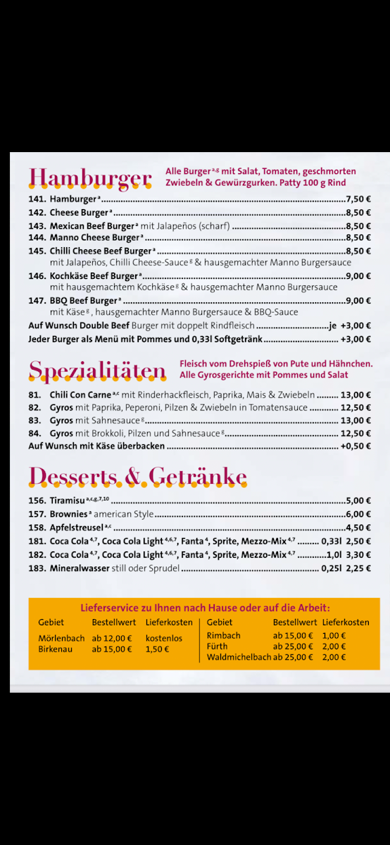 Speisekarte photo 6