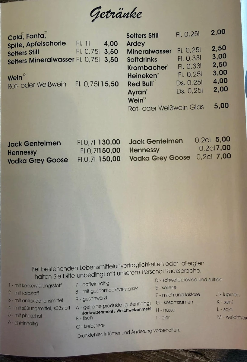 Speisekarte photo 5