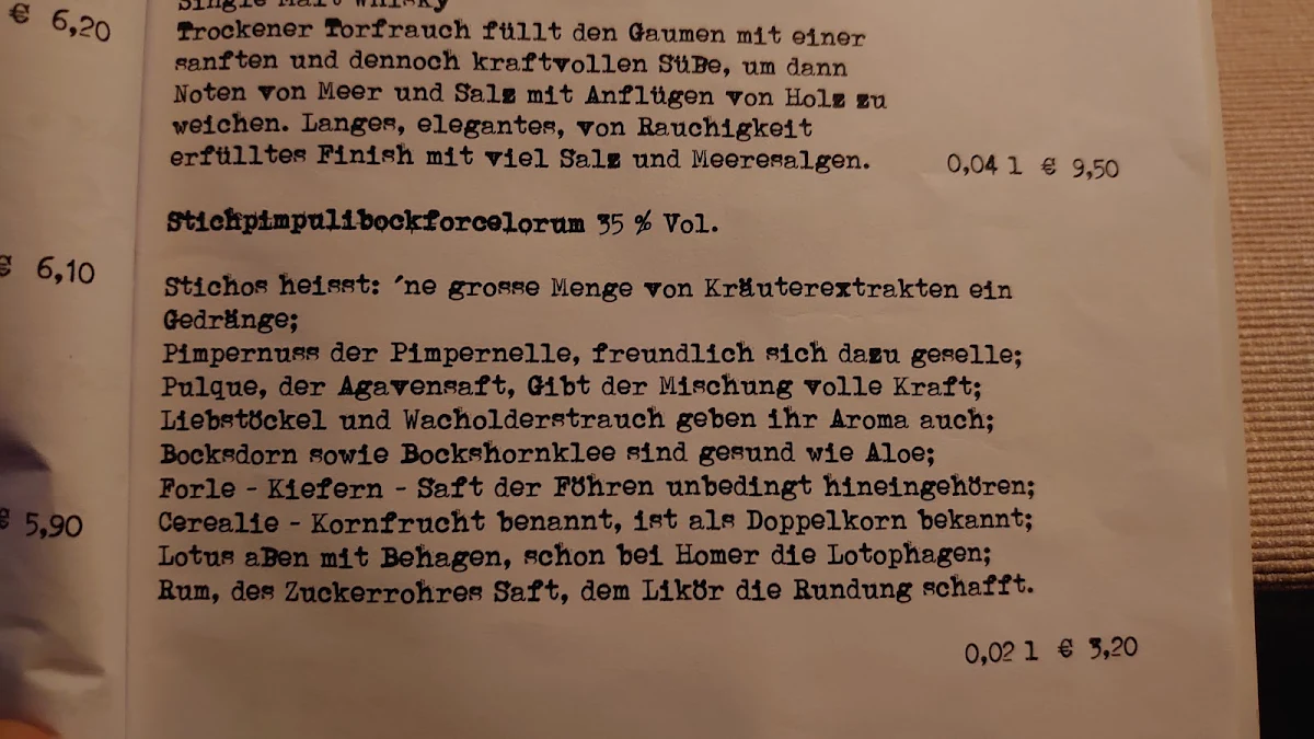 Speisekarte photo 2