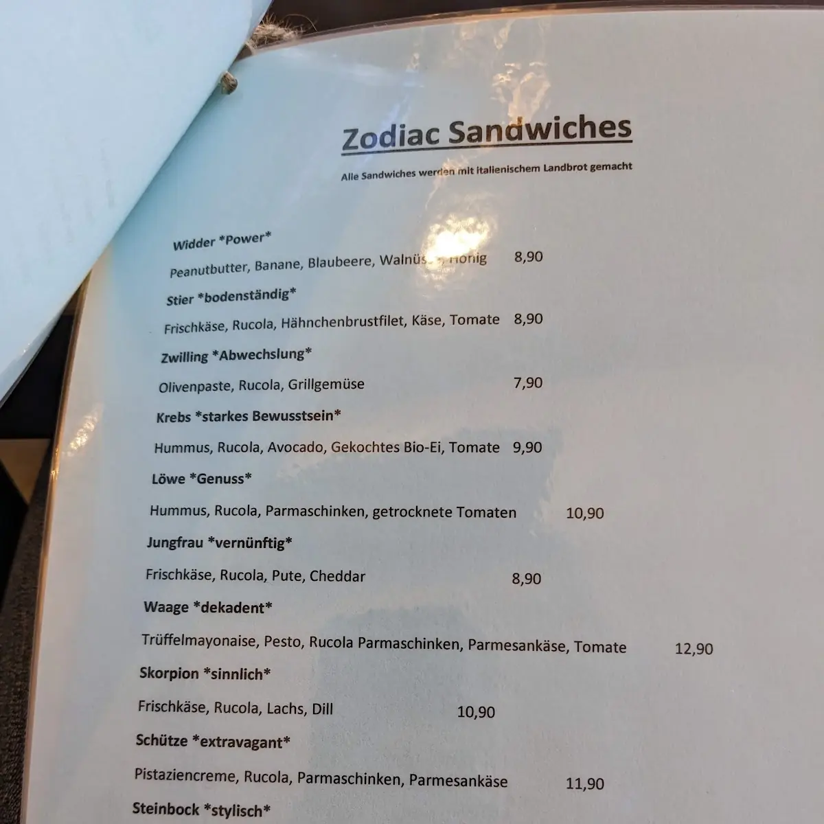 Speisekarte, SAM'S CHEESESTEAK - 100% HALAL ORIGINAL PHILADELPHIA CHEESESTEAK