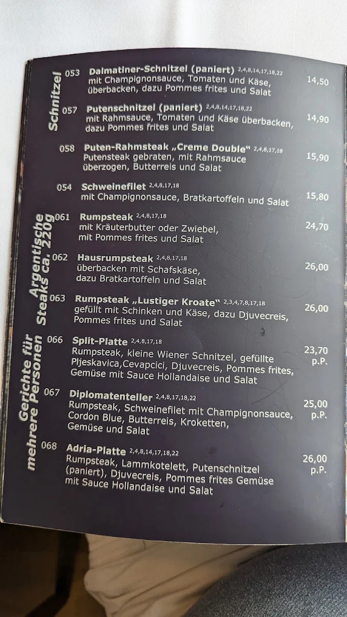Speisekarte photo 1